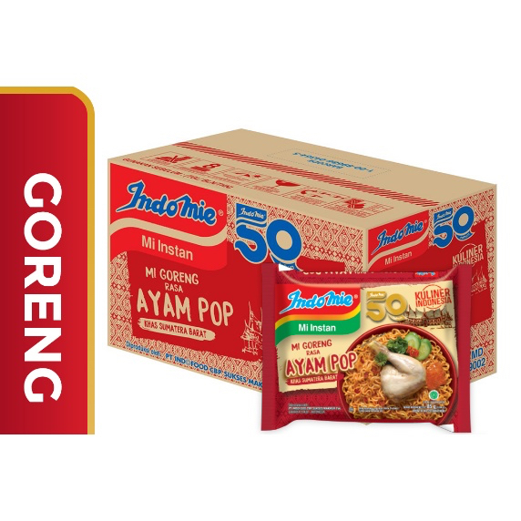 Indomie Mi Goreng Ayam Pop (Carton - 40 packets) - Sedap Food Group