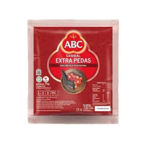 ABC Chili Sauce Extra Spicy Sachet 30x15gr - Sedap Food Group