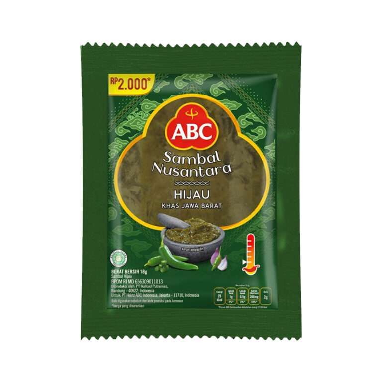 ABC Green Chili Sauce Sachet / ABC Sambal Hijau - Indonesian sambal - Sedap Food Group