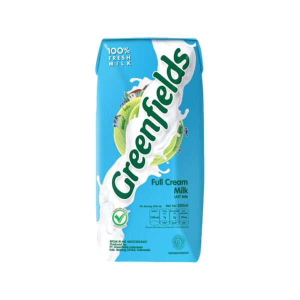 Greenfields UHT Full Cream 200ml - Indonesian Beverage - Sedap Food Group