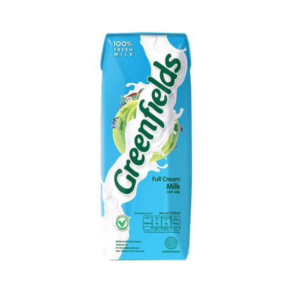 Greenfields UHT Full Cream 250ml - Indonesian Beverage - Sedap Food Group