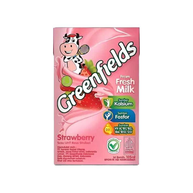 Greenfields UHT Strawberry 105ml - Indonesian beverage - Sedap Food Group