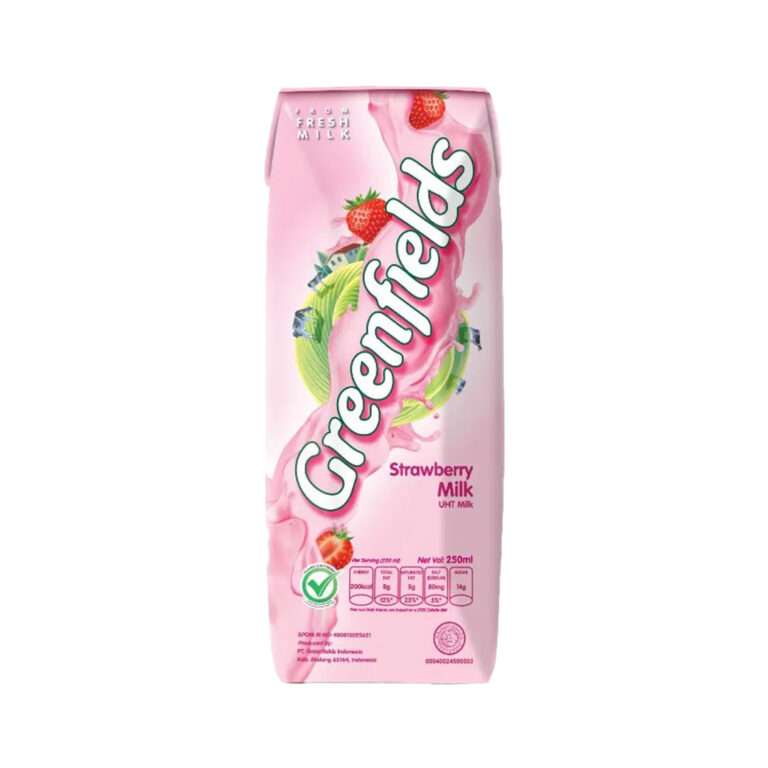 Greenfields UHT Strawberry 250ml - Indonesian beverage - Sedap Food Group