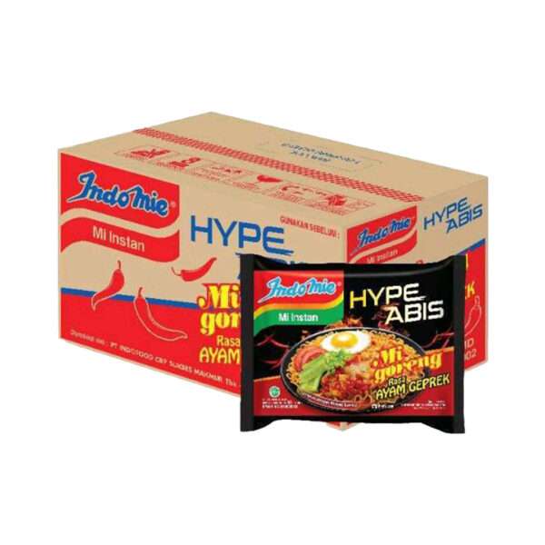 Indomie Fried Noodle Chicken Geprek Hype Abis Flavour / Indomie Goreng Ayam Geprek - Sedap Food Group