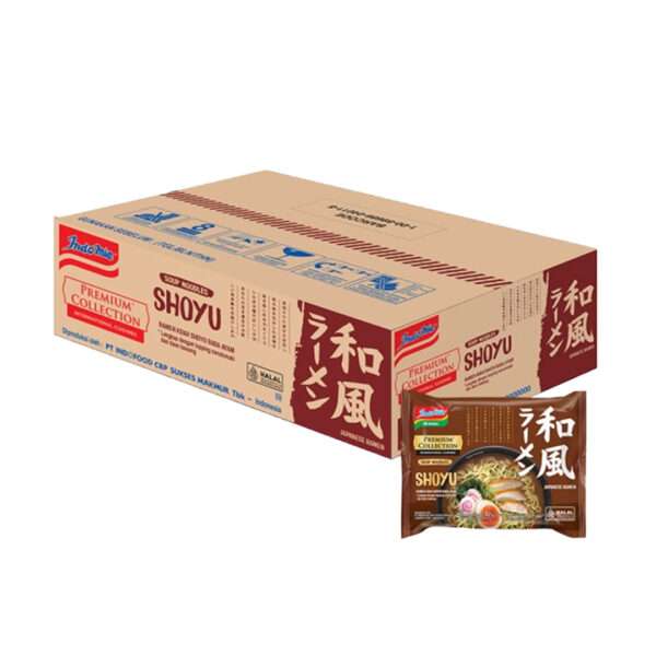 Indomie Premium Collection Soup Noodle Shoyu / Indomie Premium Collection Shoyu Ramen - Indonesian noodles - Sedap Food Group