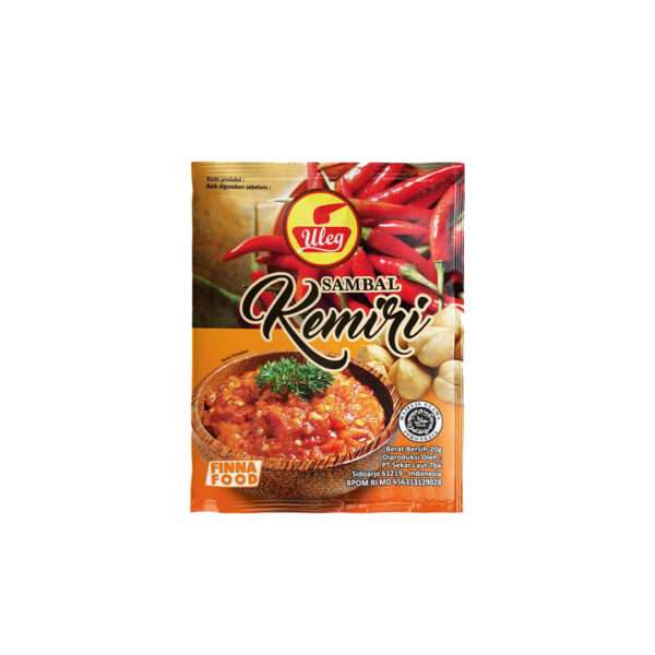 Uleg Sambal Kemiri (Candlenut Chili Sauce) Sachet - Indonesian sambal - Sedap Food Group