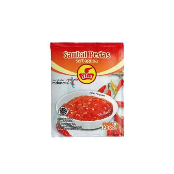 Uleg Sambal Pedas (Spicy Chili Sauce) Sachet - Indonesian sambal - Sedap Food Group