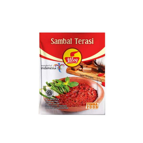 Uleg Sambal Terasi (Terasi or Shrimp Paste Chili Sauce) Sachet - Indonesian sambal - Sedap Food Group