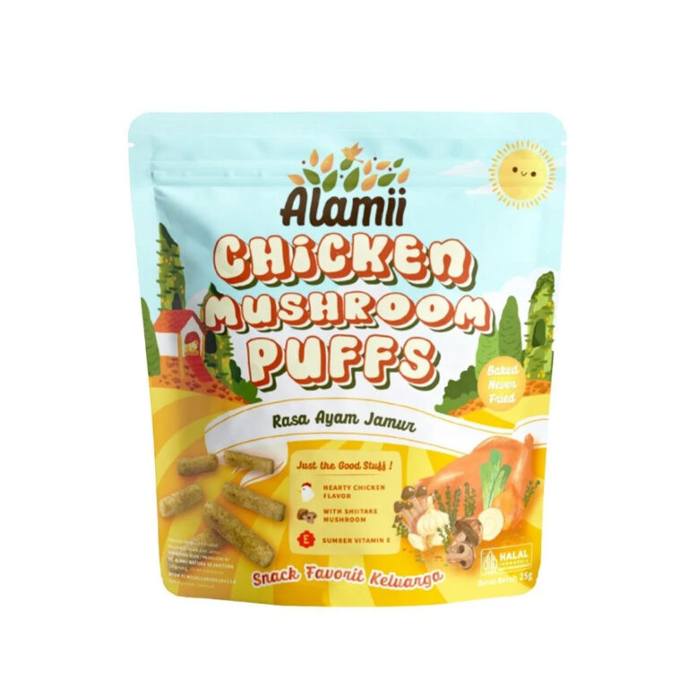 Alamii Chicken Mushroom Puffs 25gr - Sedap Food Group