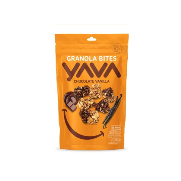 Yava Granola Bites Chocolate Vanilla 125gr - Sedap Food Group