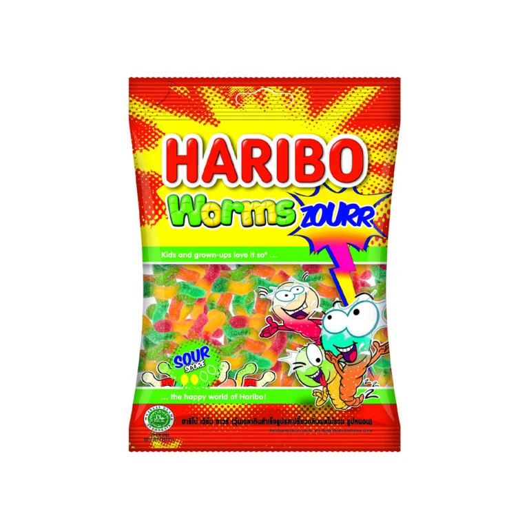 Haribo Worms Zourr Gummy Candy 80gr - Sedap Food Group