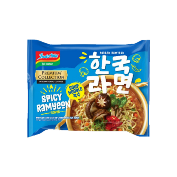 Indomie Premium Collection Korean Ramyeon Spicy Ramyeon 79gr - Sedap Food Group