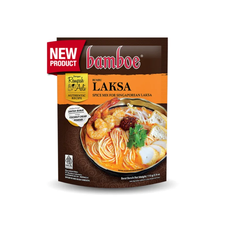 Bamboe Premium Singaporean Laksa 110gr - Sedap Food Group