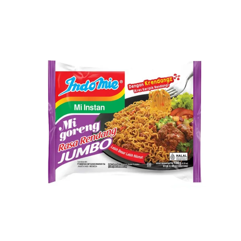 Indomie Fried Noodle Jumbo Rendang 120gr - Indonesian noodles - Sedap Food Group